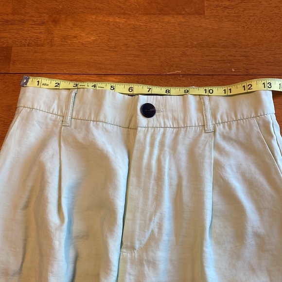 Zara Womens Size S Brat Light Green Wide Leg High Waist Trousers Pants Pleats - Picture 13 of 16